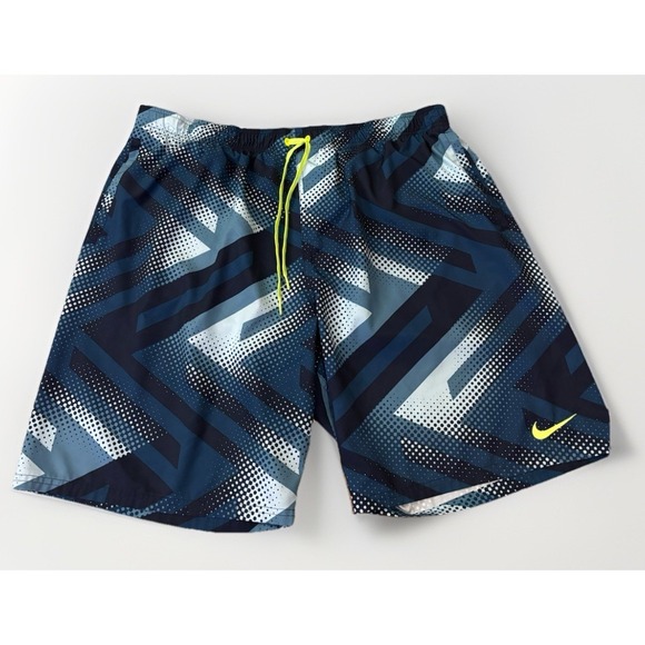 Nike Other - NIKE Swim Trunks Mens 2X Mesh Liner Pockets Elastic Pull On Blue Athletic Shorts